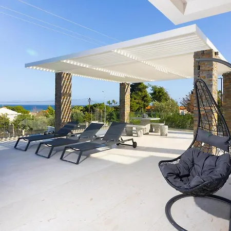 Alpha - 5 Bdrms, Private Pool, Sea View, Bbq Vilă Pefkochori
